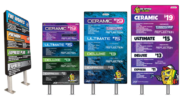 Reaction Menu Signs